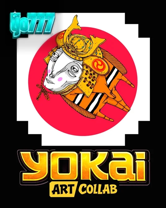 Tampilan visual slot Yokai dengan tema samurai dan seni Jepang